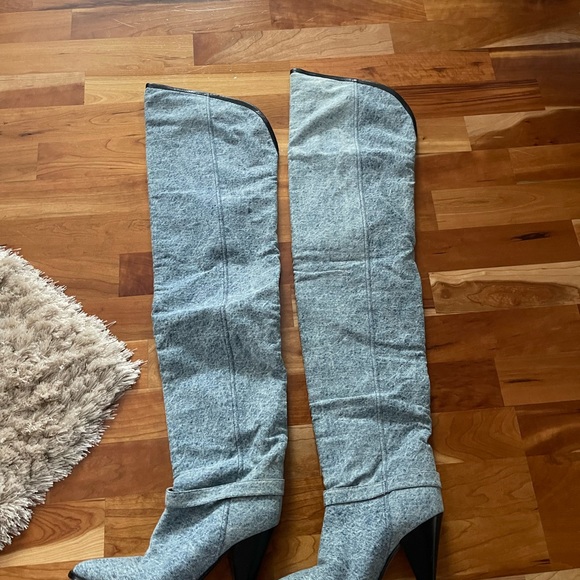 Isabel marant learon over the knee denim boots - Picture 5 of 11
